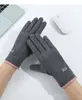 Luvas de Ciclismo de Veludo Alemão para Outono e Inverno Luvas de Veludo Grossas à Prova de Vento Quentes para Tela Sensível ao Toque Luvas de Proteção contra o Frio para Outono e Inverno