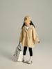 Chaqueta Casual con Capucha para Niñas Nueva Primavera 2024 Estilo Coreano para Niños Chaqueta Cortavientos Falsa de Dos Piezas con Diseño de Cintura