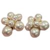 Brincos de pérola com pino de prata S925 design nicho alta qualidade estilo frio elegante acessórios para socialite vestido de noite atacado