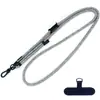 Capa de celular com cordão de 8MM de espessura, arruela retrátil ajustável, cordão de celular para pendurar no pescoço, cordão para pendurar no pescoço ao ar livre anti-perda