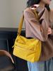 Moda Transfronteriza Simple Casual Versátil Bolso de Hombro 2025 Nuevo Ligero Color Sólido Bolso Cruzado Bolso Pequeño para Viajeros