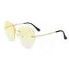 Nuevas Gafas de Sol Infantiles sin Montura de Moda para Niños y Niñas, Gafas de Sol para Bebés sin Montura con Lente Oceánica, Protección Solar, Venta al por Mayor desde el Fabricante