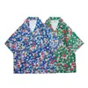 Moda Tendencia Sin Marca Nuevo Estilo Popular Moda Ins Literario Harajuku Tendencia Marca Verano Cuello Cubano Camisa Floral