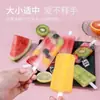 Molde para Paletas de Hielo de 4 Piezas con Tapa para Uso Doméstico, Lindo Molde para Helados para Niños, Molde para Helados DIY
