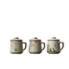 Taza de té de gato de horno Ru taza de té de cerámica taza de separación de té taza de té de oficina taza personal
