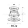 Candelabro pequeño de patas cortas de estilo nórdico, vela de varilla, taza, mesa de comedor creativa, diseño de ambiente, candelabro de vidrio, aromaterapia para dormitorio.