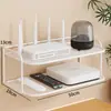Caja de almacenamiento montada en la pared, estante para router, estante para decodificador de TV montado en la pared sin taladro