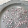 Mini joyas de diamantes de imitación Hua Zi con borde invertido y forma plana para uñas, superllamativas, mezcladas con diamantes de amor, venta al por mayor