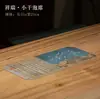 Alfombrilla Seca para Ceremonia del Té, Nueva Alfombrilla de Té Impermeable Estilo Chino Nacional, Alfombrilla de Tela para Tetera y Tazas, Mesa de Té Pequeña, Accesorios para Ceremonia del Té