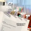 Estilo Ins Creativo Transparente Pinza Pequeña Pinza para Boletos Pinza de Cola Larga Pinza Selladora de Snacks Estudiante Oficina Factura Unión de Papeles de Examen