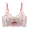 Tiktok live popular sujetador pecho pequeño push up grande soporte superior anti-caída recolección de senos ropa interior encaje ajustable
