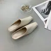 Mocasines retro cerrados sin cordones con corte profundo para uso casual en otoño, zapatos versátiles de tacón de cuña para ir al trabajo.