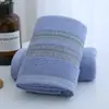 Em estoque atacado novo algodão adulto doméstico espessado absorvente macio toalha de rosto bordada LOGO