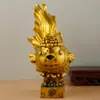 Pez dragón dorado de latón, pez de la fortuna, carpa, decoración del hogar, adornos auspiciosos de peces de cobre, al por mayor