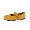 Sapatos Mary Jane Rasos Estilo Francês para Mulheres, Coleção Primavera/Verão 2026, Mocassins Mágicos Macios com Fecho de Velcro Estilo Fada para Combinar com Vestidos