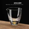 Venta al por mayor de fábrica Taza de la Feria de lámina de oro japonesa Xizang juego de tetera de vidrio resistente al calor Mar de té juego de té kung fu de alta gama