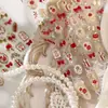 Pegatinas para Uñas con Lazo de Rosa Estilo Hierro Lujo Ligero M1542 1558 Pegatinas para Uñas de Bosque de Otoño Vintage con Champiñones