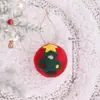 Decoração de Natal Transfronteiriça Feltro de Lã Pinha Decoração de Árvore de Natal DIY Decoração de Pelúcia do Papai Noel Pequeno Pingente