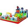 Castillo Inflable Cuadrado Nuevo Tobogán de Tiburón Trampolín Popular con Cojín de Aire Versión Engrosada para Niños Castillo Travieso de PVC