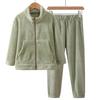 Traje de ropa para el hogar de otoño e invierno para niños Ropa cálida para padres e hijos Pantalones cálidos Pijamas de franela para adultos Vestidos de madre Nuevo estilo