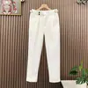 Calça Casual com Textura de Waffle para Homens, Estilo Coreano Moderno, Slim Fit, Afunilada, Estilo Nápoles, Calça Social de Cintura Alta