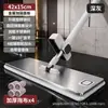 Mopa de panel grande de acero inoxidable de 42 cm para uso tanto húmedo como seco, sin manos, mopa plana perezosa para uso doméstico