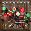 Pegatinas autoadhesivas de cristal para colgar en la ventana, pegatinas de pared de fondo extraíbles, para fiestas navideñas y festivales.