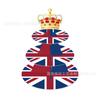 Dt058 Soporte para Pastel de Fiesta con Bandera Británica Suministros para Fiesta de Cumpleaños Soporte Desechable de Tres Pisos para Pastel