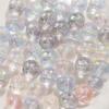 Material acrílico de 14 mm color mágico AB hielo a través Pulsera de cuentas ovaladas aretes Accesorios de joyería DIY material al por mayor