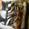 Rayas Impresas de Terciopelo Doble Cara, Estampado de Cebra, Estampado de Leopardo, Rayas de Color Impresas de Terciopelo Ártico, Rayas de Terciopelo de Algodón Peinado, Tela para Ropa y Pijamas