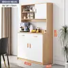Aparador Integrado Moderno Simple Gabinete de Té Lujo Ligero Barra de Agua Gabinete de Almacenamiento de Pared para Sala de Estar Armario Estantería