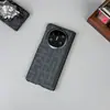 Funda para Teléfono Adecuada para Huawei Matex7 con Patrón de Kevlar X6 con Anillo Metálico para Lente Succión Magnética X5 Plegable Central Eje Duro