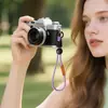 Funda tejida de alta gama de longitud media para teléfono móvil, cordón para teléfono móvil para colgar en el cuello, bandolera, cuerda para la muñeca, honda portátil para exteriores anticaída