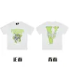 [Transfronterizo 220g] Marca Trendy Americana Vlone Jerry Big V Camiseta Casual Calle Alta Calle Street Pareja Manga Corta Vtg