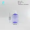 Garrafa plástica quadrada plana de 300ml, desinfetante para as mãos, loção corporal, shampoo, gel de banho, cabeça com pump, material de embalagem de garrafa PET