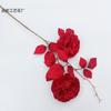 Luoyang peônia flor artificial 2 cabeça grande peônia salão de casamento arranjo de flores estrada flor linha hotel decoração flor falsa atacado