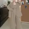 Moda Europea Elegante Traje de Dos Piezas Otoño Nuevo Asimétrico Ajustado Top Tubo Chaleco Pantalones de Pierna Ancha Traje