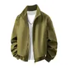 Nueva Chaqueta con Cuello Mao para Hombre Chaqueta Casual con Cuello de Béisbol Chaqueta Uniforme de Béisbol para Hombre Holgada Pareja Holgada Adelgazante Cortavientos