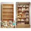 Estantería de Madera Maciza Estante de Almacenamiento de Pie Integrado en la Pared Librería Infantil Armario de Almacenamiento para el Hogar de Estudiantes Armario de Almacenamiento de Múltiples Niveles