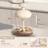 Batidor de huevos tipo prensa batidor de huevos manual para el hogar batidor de crema para pasteles taza para batir huevos multifuncional artefacto para mezclar