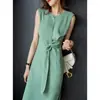 Elegante Vestido 2026 Estilo Nuevo Alta Gama Lujo Ligero Sin Mangas Diseño Único Nicho Vestido Chaleco Ceñidor de Cintura para Mujer