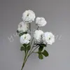 Buquê de Flores Artificiais Peônia Durian de 6 Cabeças Decoração de Cena de Casamento Material DIY Decoração de Paisagismo Flores Artificiais Ornamentos Atacado