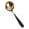 Colher de Sopa Lua Nova Aço Inoxidável 304 Colher de Sopa Criativa com Escorredor Estilo Coreano Espessada Colher Pública Colher para Panela Quente Doméstica Grande Colher com Escorredor