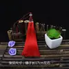 Franja de Borlas Vermelhas Material Artesanal DIY Broche Hanfu Estilo Antigo Ornamento Pendurado Cortina de Lanterna Pendente de Carro Franja de Borlas
