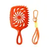 Peine Platinum Fly Mini Pequeño para Peinar el Cabello para Rizos Elásticos, Voluminizador de Raíces Capilares, Corona Alta, con Cuerda para Colgar y Diseño Hueco