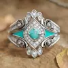 Anillo Estilo Bohemio Transfronterizo Cao Shi para Mujer, Lujo Accesible Diseño de Pintura al Óleo Retro, Venta Directa de Fábrica Anillo de Nicho
