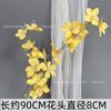 Cenário de Arranjo de Flores Artificiais Amarelas Rosas Falsas Arranjo de Flores Estilo Floresta de Casamento Flores Adereços Decorativos