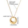 Corrente Clavicular Coração Amor Ouro Design Original Primavera 2025 Colar Acessórios Aço Titânio Feminino