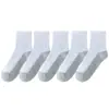 Calcetines de Color Sólido para Niños, Calcetines de Media Pantorrilla para Niños, Calcetines Deportivos de Primavera y Otoño, Calcetines Blancos para Estudiantes de Primaria y Secundaria, Calcetines para Niñas al por Mayor