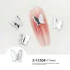Acessórios de Nail Art Borboleta Mistos Estilo Novo Celebridade da Internet Inspirado no Ins, Formas Tridimensionais Grandes e Pequenas, Acessórios de Decoração de Unhas DIY